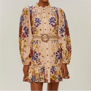 FARM RIO Pink Floral Bouquet Mini Dress BNWT